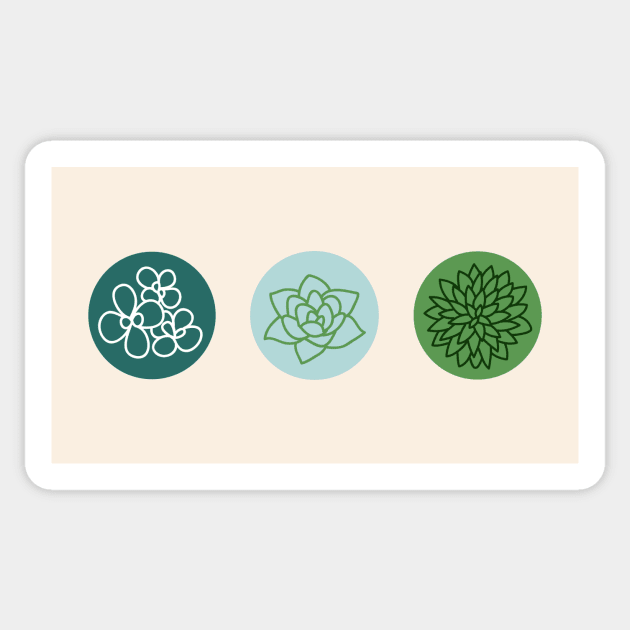 Succulent 3 Sticker by Eduardo Tejedor